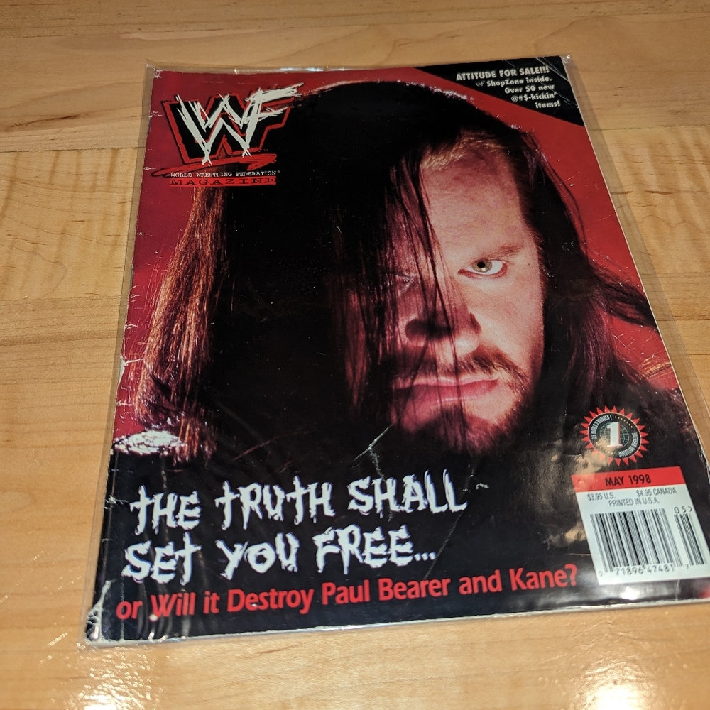 Undertaker WWE Magazines May 1998 Issue WWF VTG Wrestling